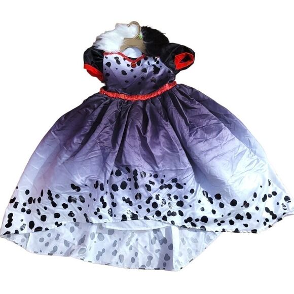 Disney Villians Cruella De Vil 101 Dalmatian Disguise Halloween Costume SZ M - Picture 1 of 4